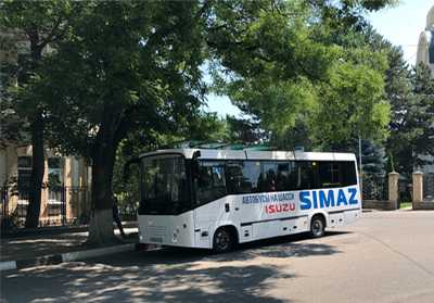 Тест-драйв автобуса SIMAZ в Кисловодске